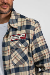 Chemise M/L à carreaux  Daytona en Flanelle
