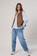 Gilet S/M Deeluxe Fuzzy Brown