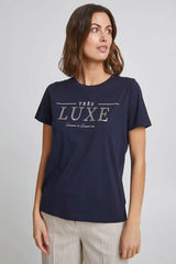 Tee shirt Fransa Luxe Navy