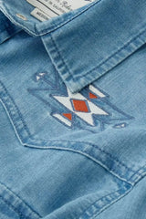 Chemise en Jean's Iron And Resin Bleach