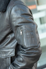 Blouson Aviateur Homme en cuir Brown