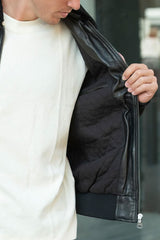 Blouson Aviateur Homme en cuir Brown