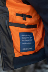 Blouson Homme Nasa Colombia en Cuir Navy