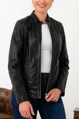 Veste Cuir Georgia Black