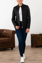 Veste Cuir Georgia Black