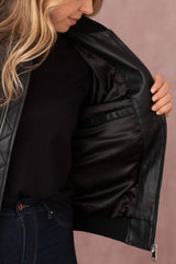 Blouson Cuir Nagano Black