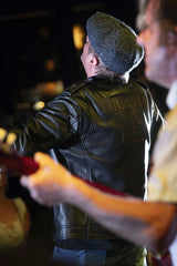 Blouson Homme Biker  ACDC Cuir Black