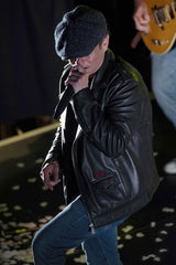 Blouson Homme Biker  ACDC Cuir Black