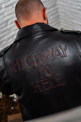 Blouson Homme Biker  ACDC Cuir Black