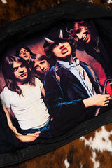 Blouson Homme Biker  ACDC Cuir Black