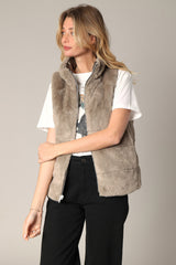 Doudoune S/M Deluxe Taupe Réversible