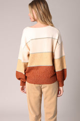 Pull Deeluxe Col V Lodina Beige
