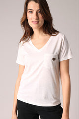 Tee-shirt M/C Deeluxe Kellie Blanc