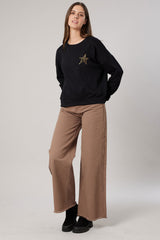 Pull Deeluxe Leostar Col Rond Black